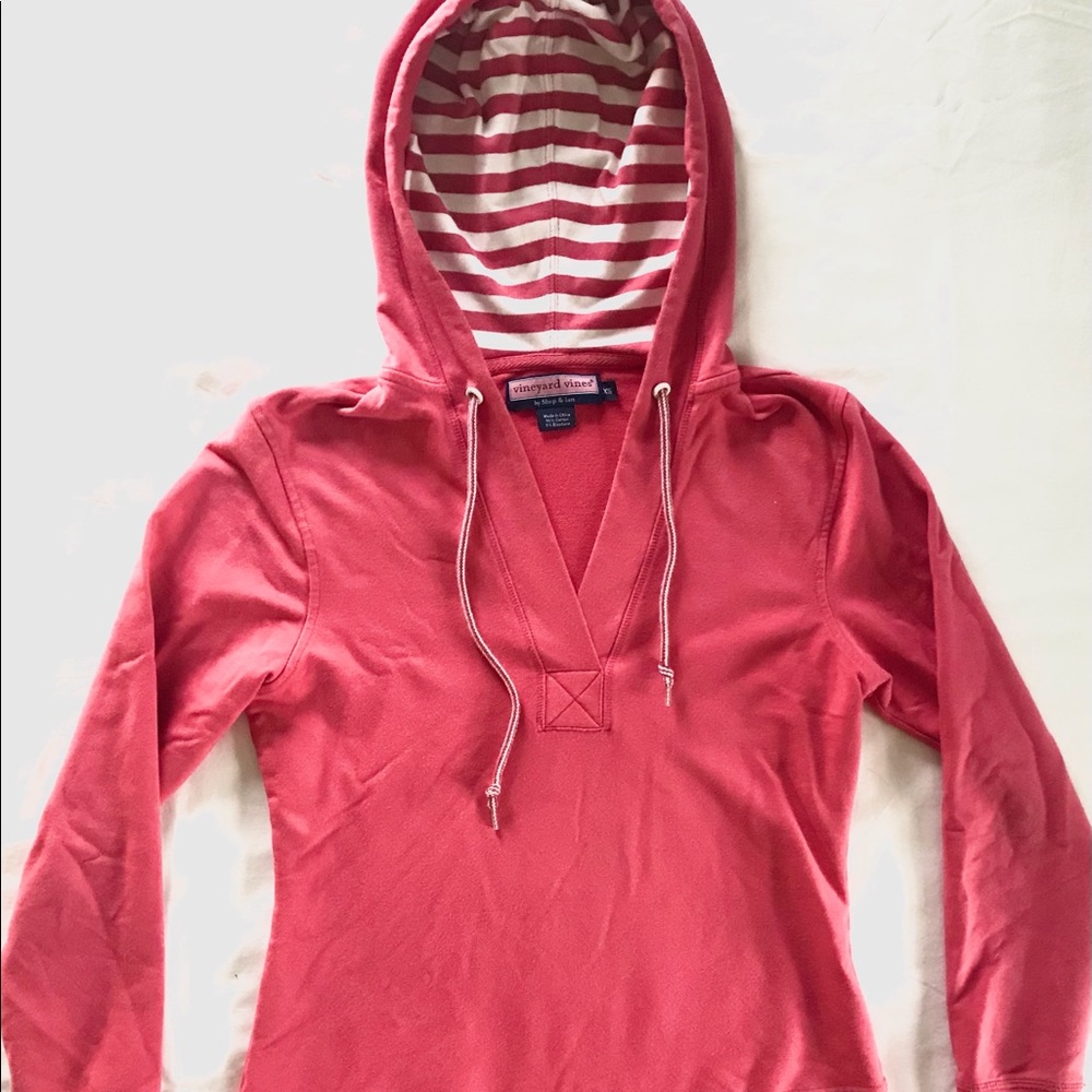 Vineyard Vines - Hooded Sweatshirt - Pink - Size XS